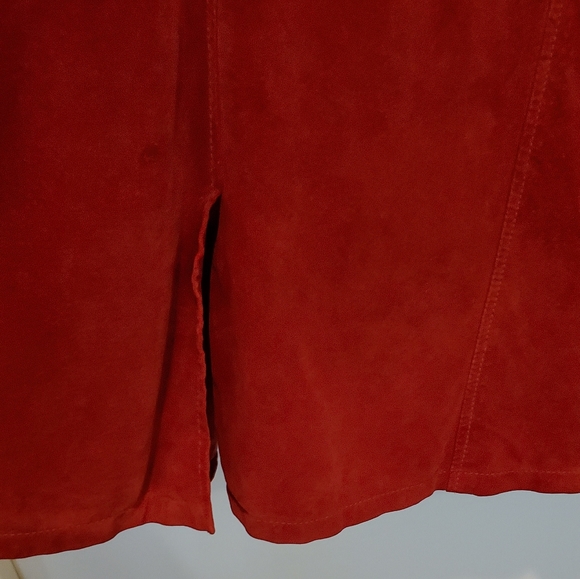 David Dart Vintage Reddish/Orange Suede Jacket - Picture 6 of 8